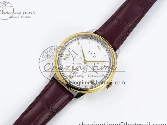 0118 De Ville Power Reserve YG MKF 1:1 Best Edition White Dial on Brown Leather Strap A WrinkleFree 7755